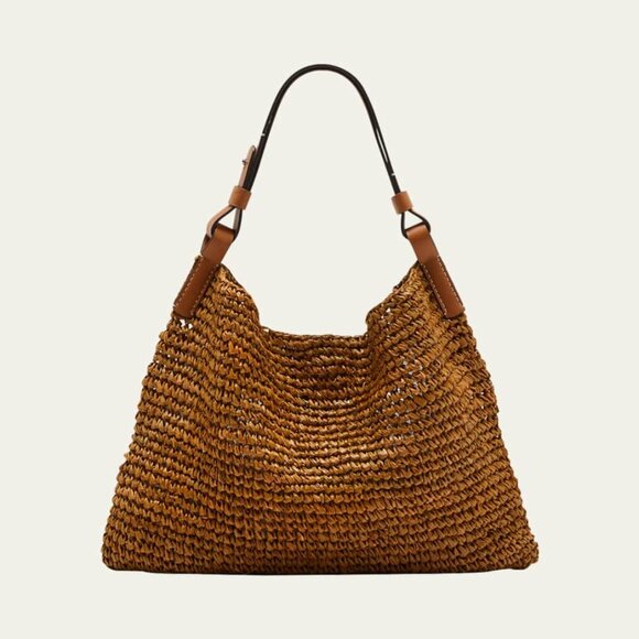 Proenza Schouler White Label Minetta Raffia Shoulder Bag - Picture 7 of 7